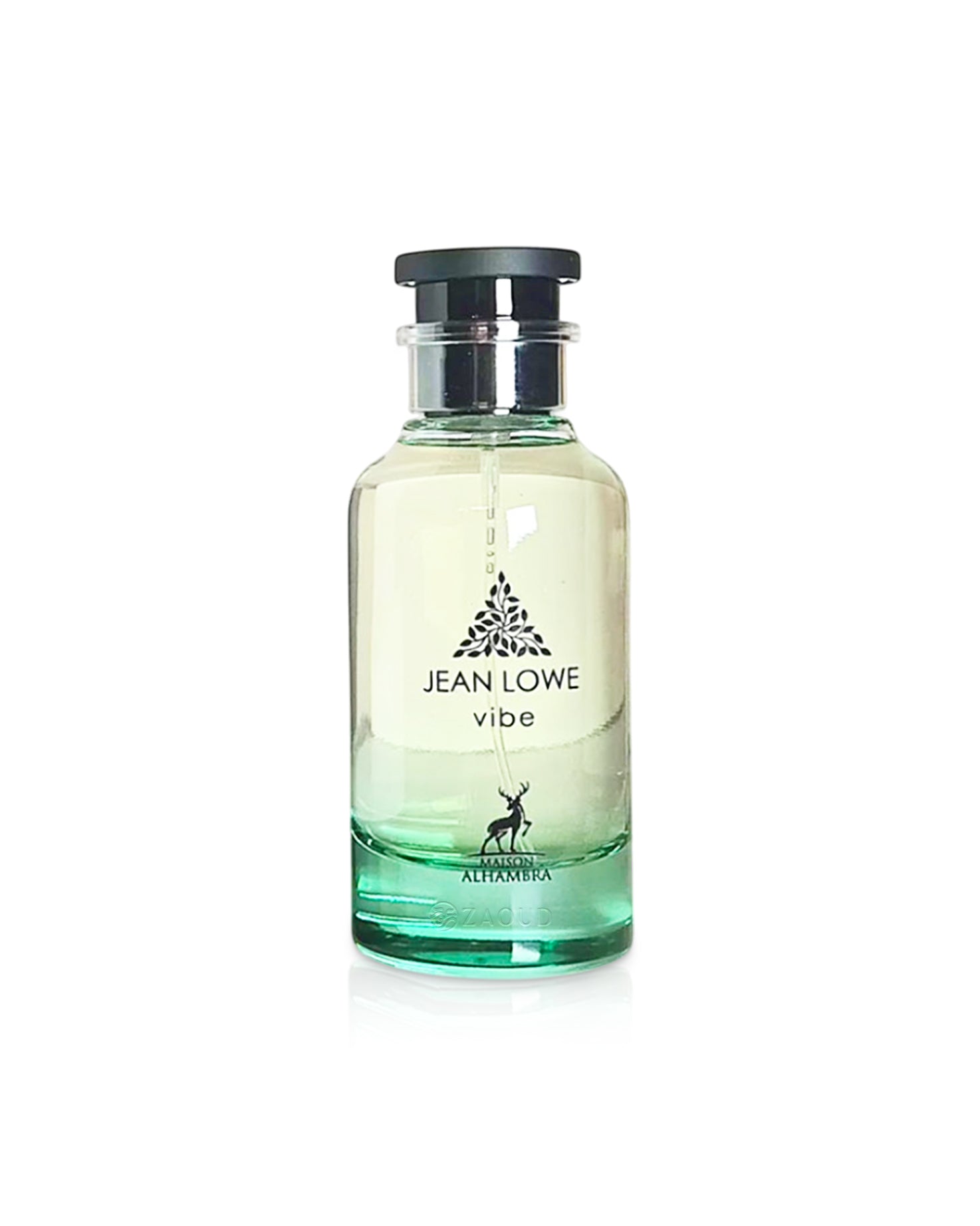 jean lowe vibe perfume bottle shows against white background