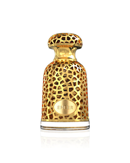 LATTAFA EMEER PERFUME BOTTLE SHOWS AGAINST WHITE BACKGROUND