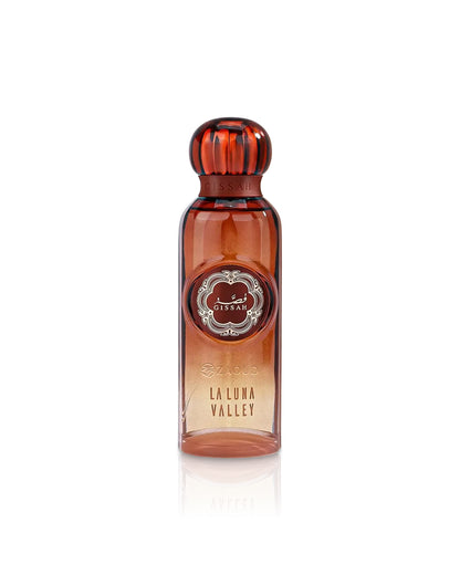 la luna valley gissah perfume bottle shows against white background