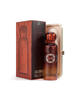 la luna valley gissah perfume bottle beside box shows against white background