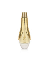 lattafa gharam perfume golden bottle on a white background