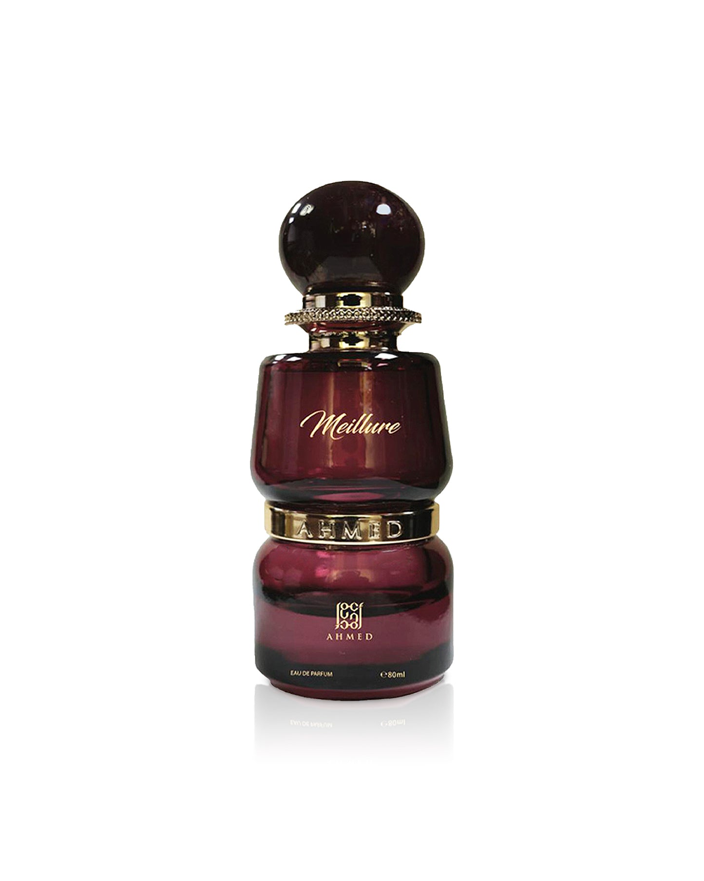 ahmed al maghribi meillure perfume bottle shows  against white background