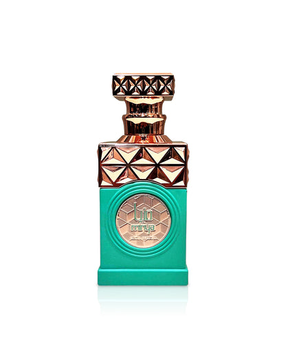 paris corner minya perfume bottle shows against white background