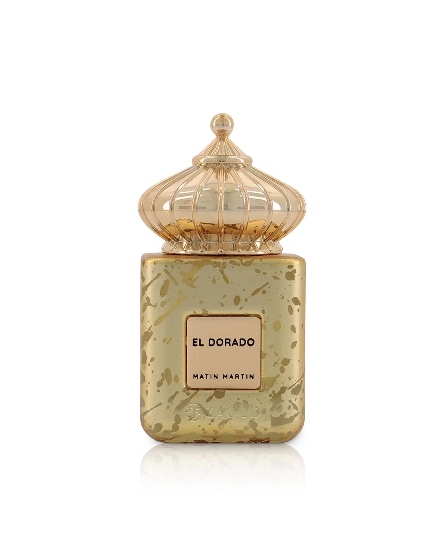 matin martin el dorado perfume bottle shows against white background
