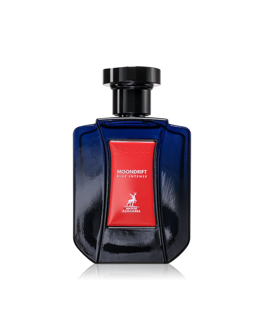 moondrift blue intense perfume bottle shows against white background