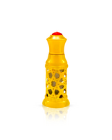 musk safi perfume oil golden colour bottle shows against white background