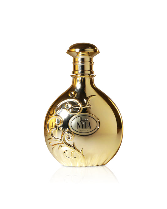 Arabiyat Prestige NYLA VANIELLE perfume bottle shows against white background