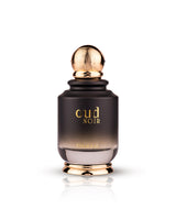 Oud noir edp perfume bottle against white background