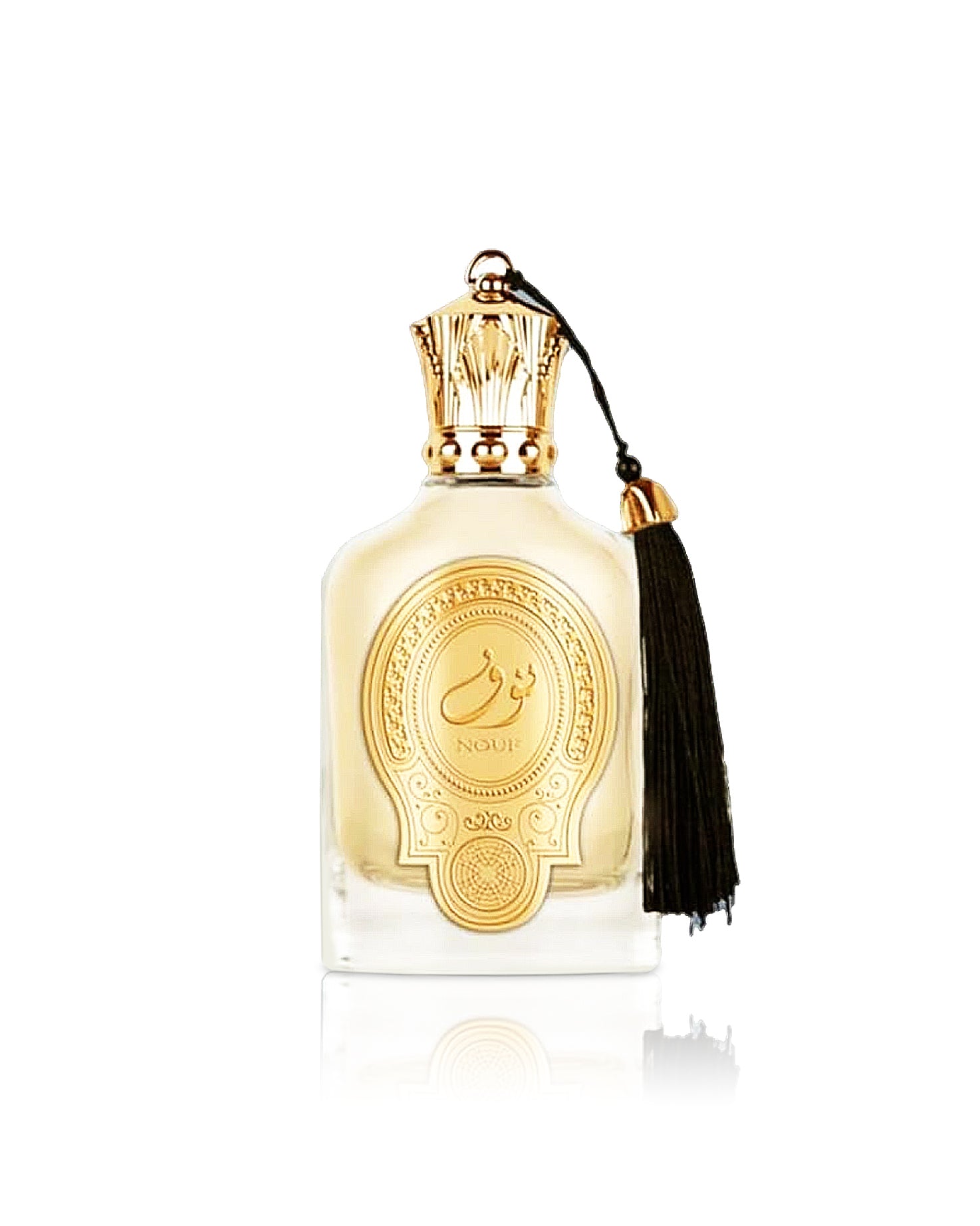 paris corner nouf perfume bottle shows against white background