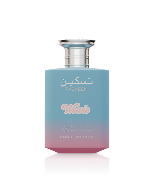 paris corner taskeen wowie perfume bottle shows against white background