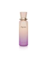 paris corner fayora Gradient pink to purple perfume bottle with 'Fayora' branding on a white background