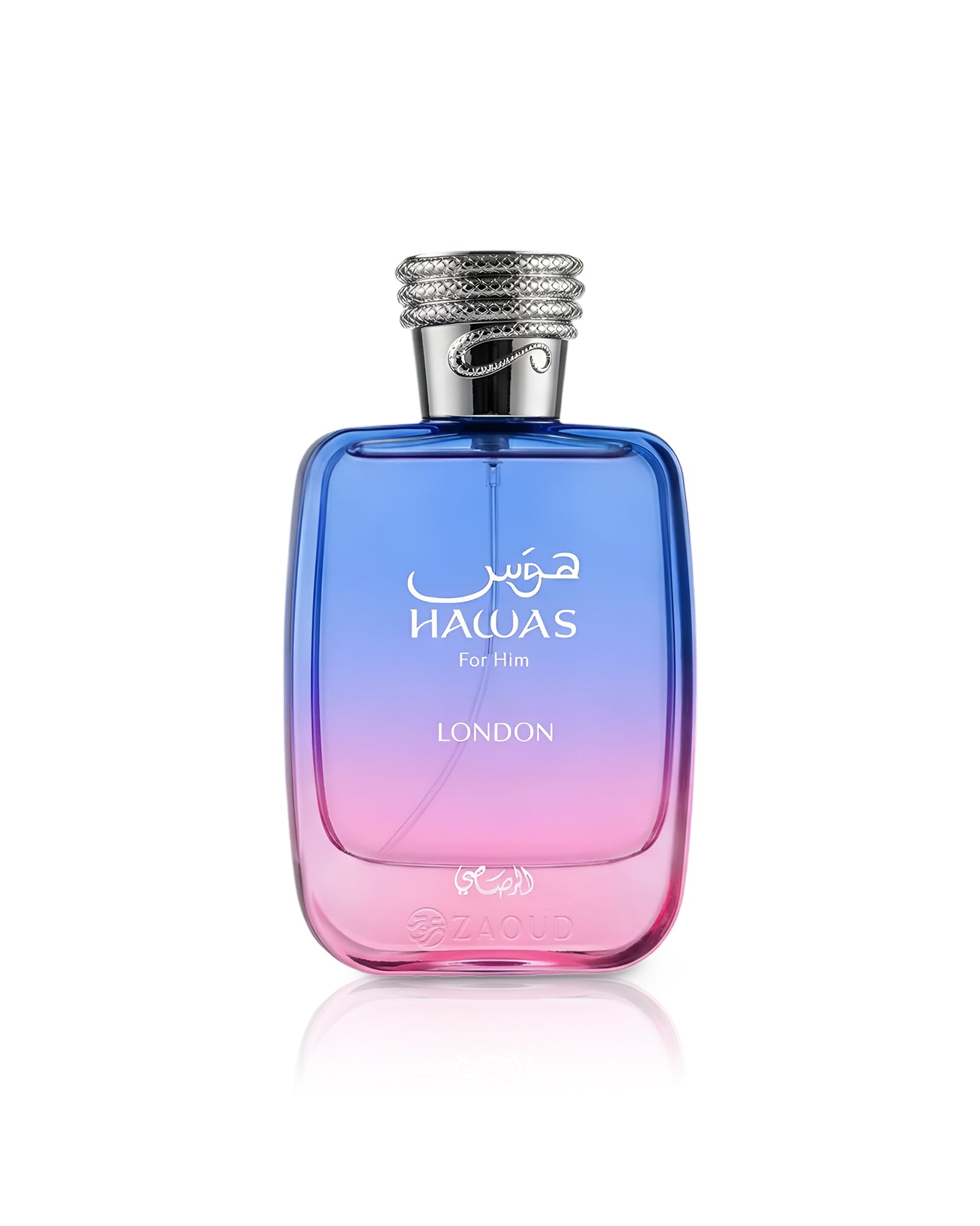 rasasi hawas london perfume bottle shows against white background