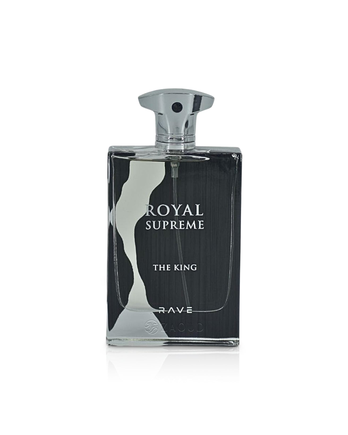 royal supreme the king perfume bottle shows against white background