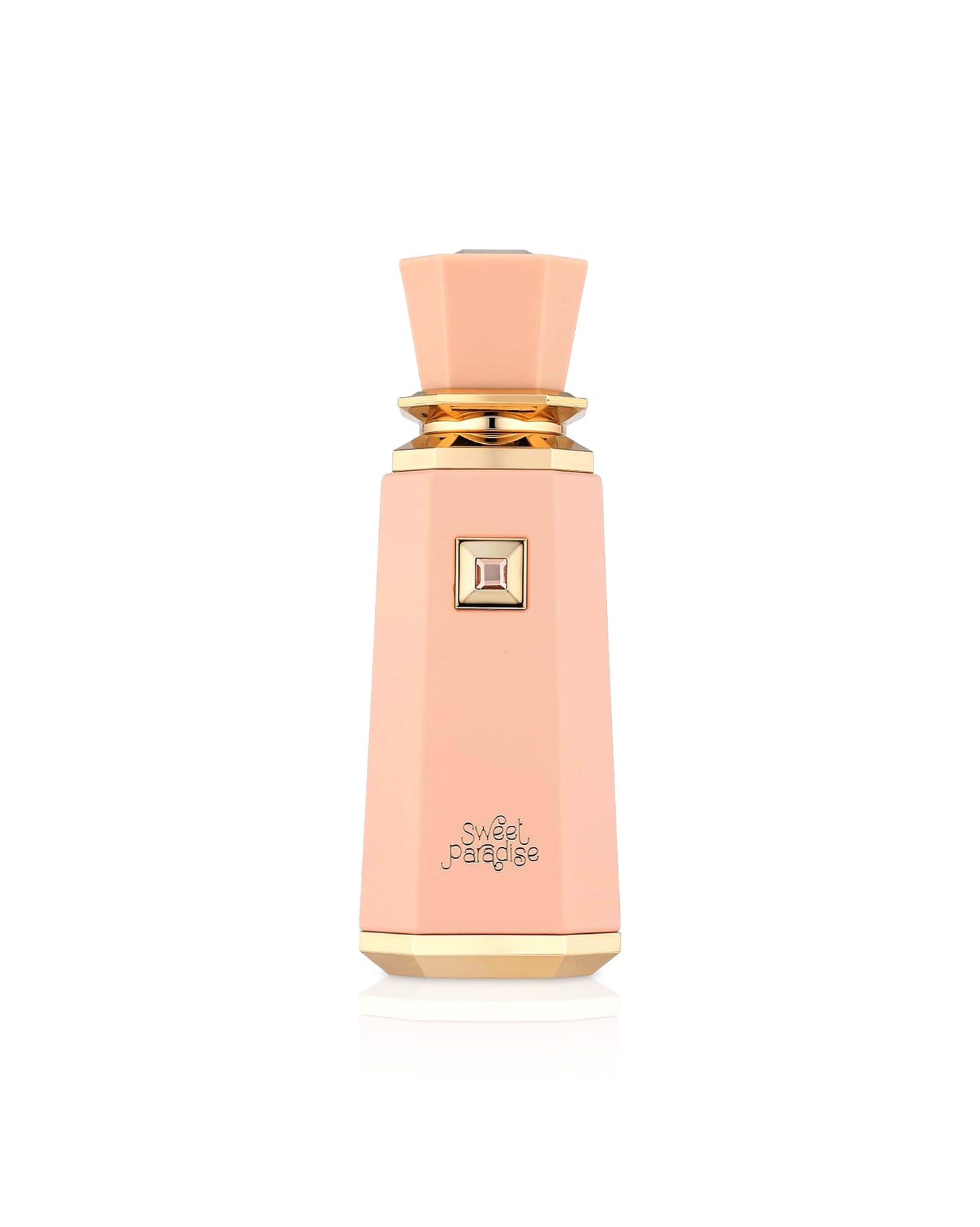 FRENCH AVENUE sweet paradise perfume bottle shows against white background