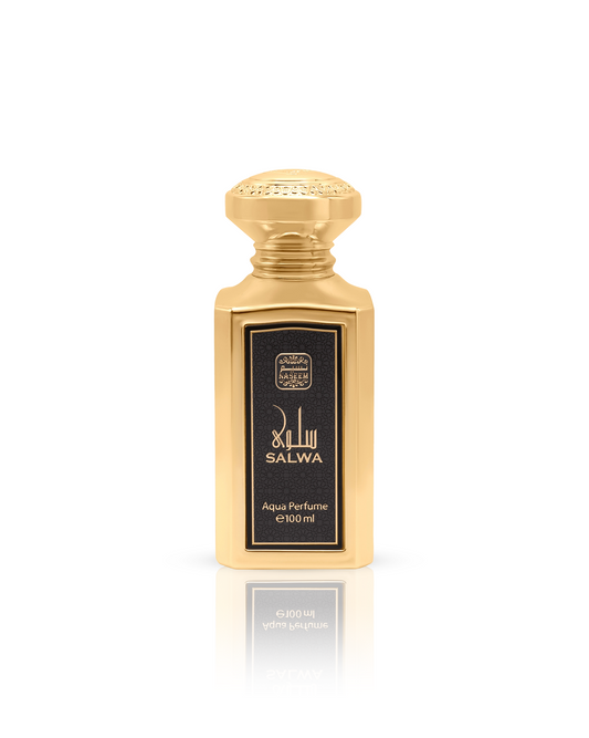 salwa aqua parfum by naseem perfume bottle shows against white background