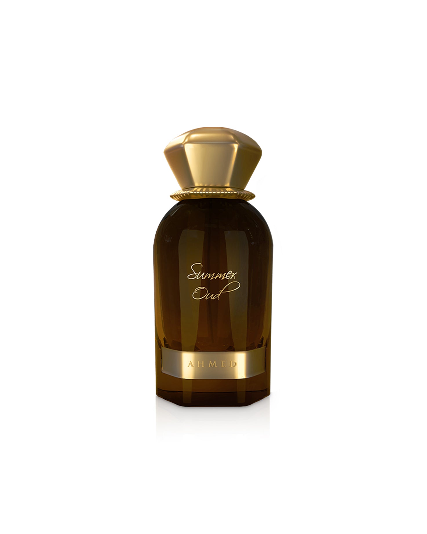 ahmed al maghribi summer oud perfume bottle shows against white background