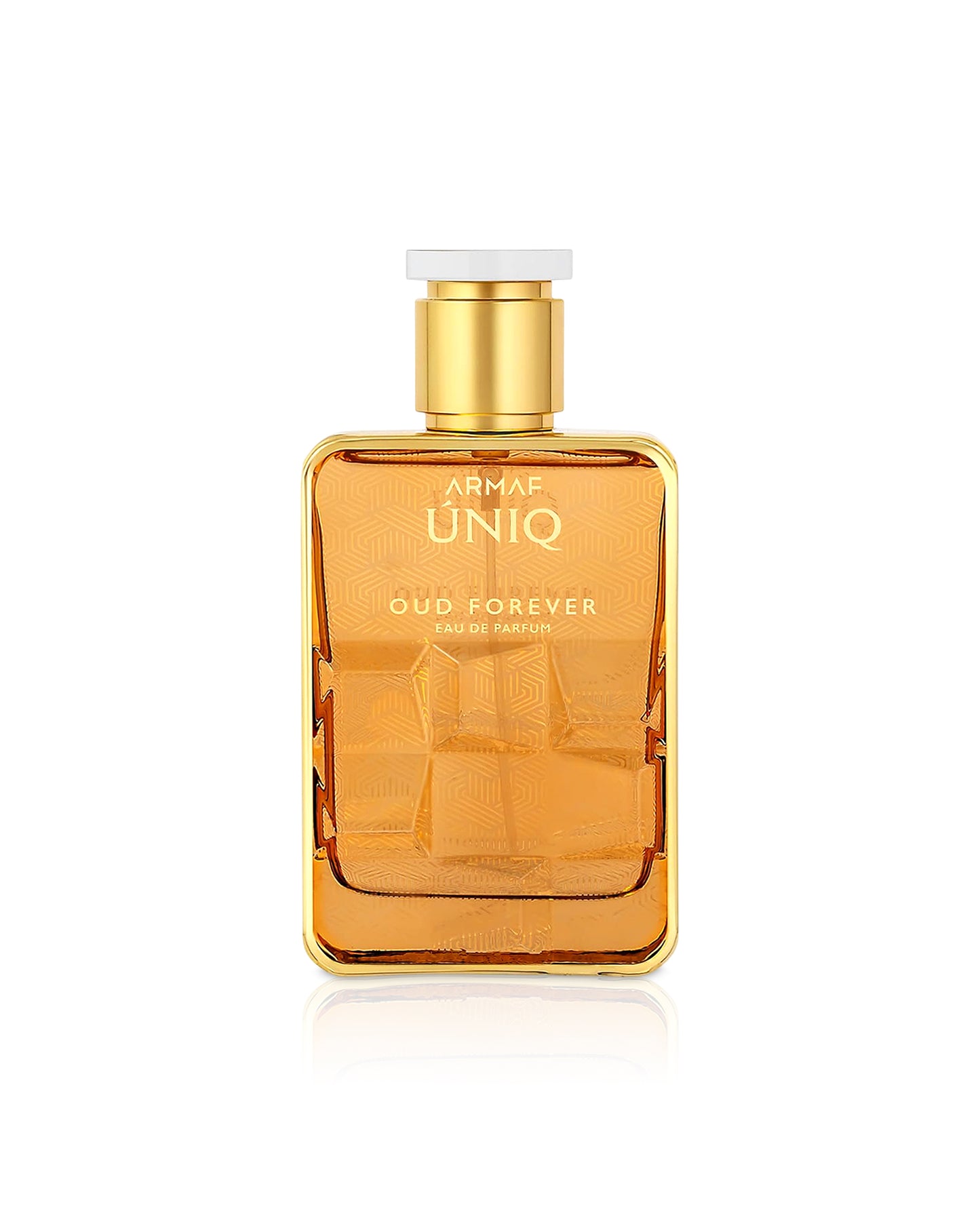 UNIQ OUD FOREVER by armaf perfume bottle shows against white background