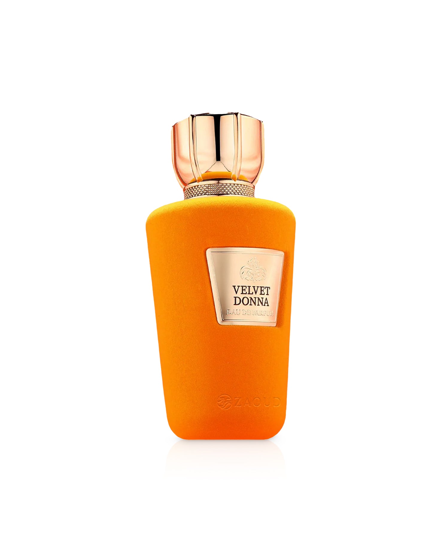 velvet donna perfume bottle shows against white background