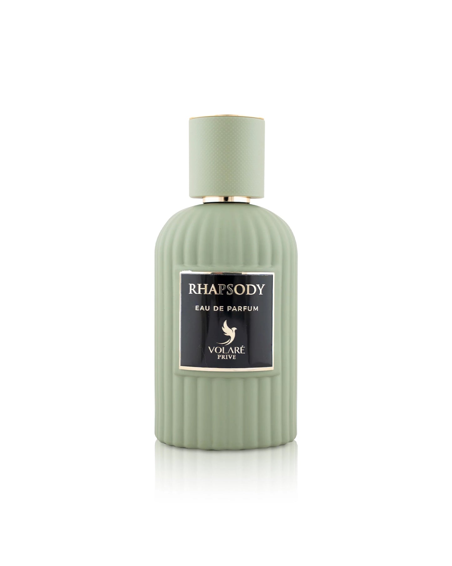 volare rhapsody perfume green bottle shows against white background