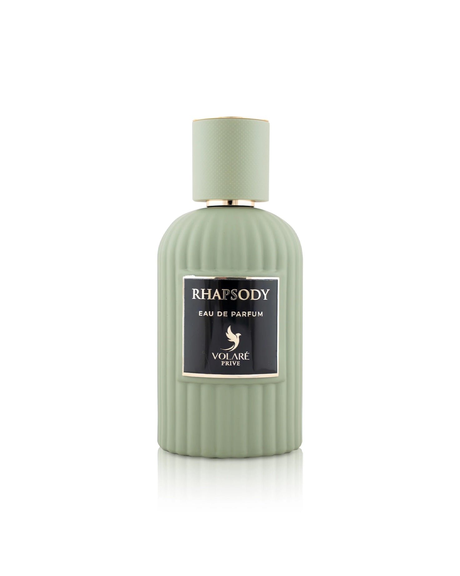 volare rhapsody perfume green bottle shows against white background