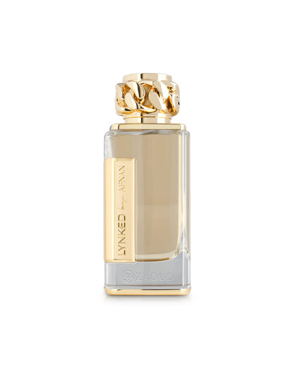 afnan lynked forever perfume bottle shows against white background