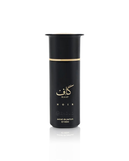 ahmed al maghribi kaaf noir perfume bottle shows against white background