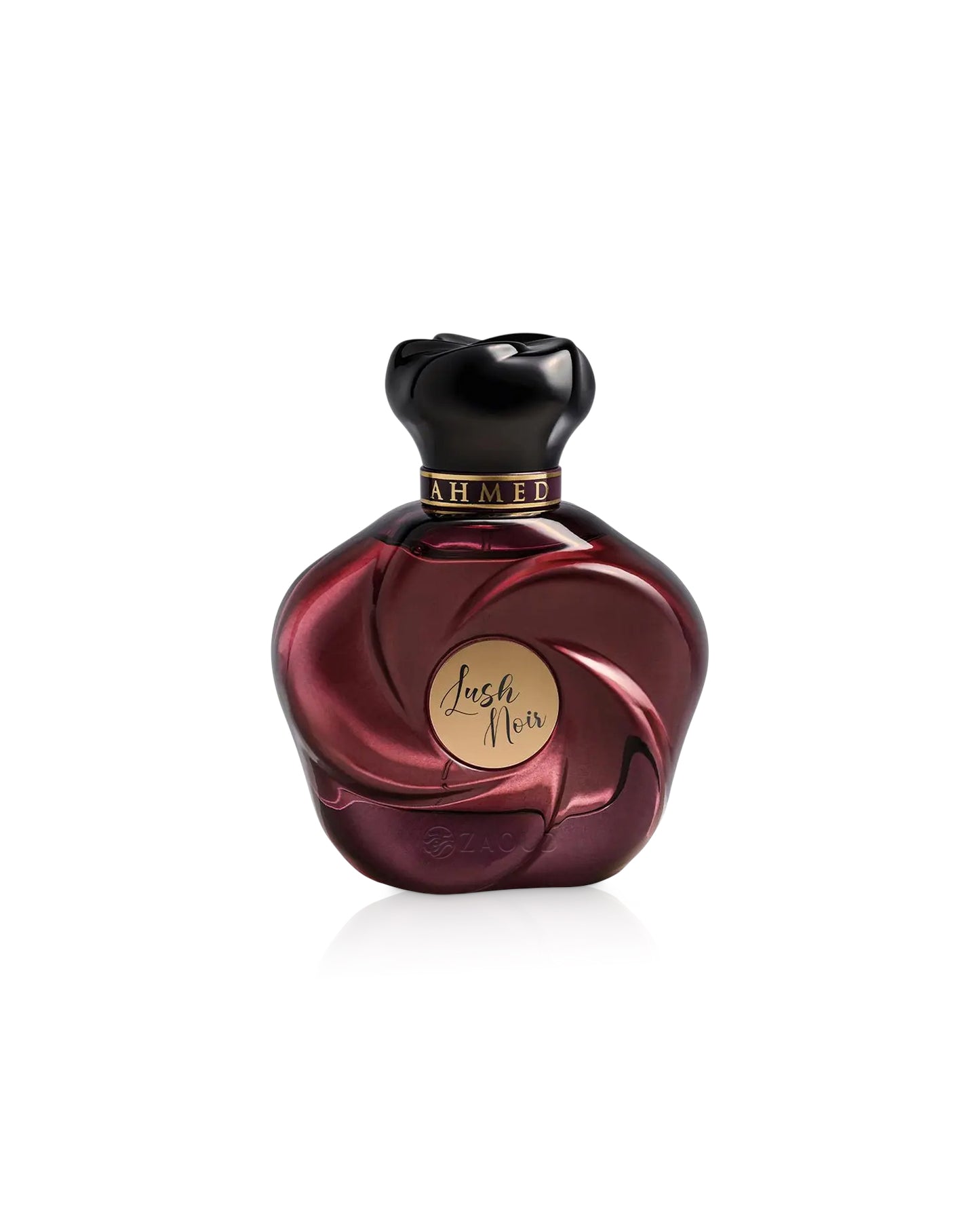 ahmed al maghribi lush noir perfume bottle shows against white background
