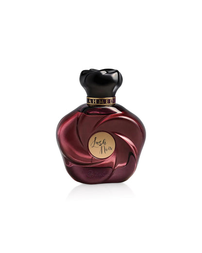 ahmed al maghribi lush noir perfume bottle shows against white background