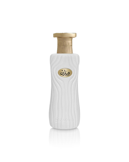 ahmed al maghribi marin perfume bottle shows against white background