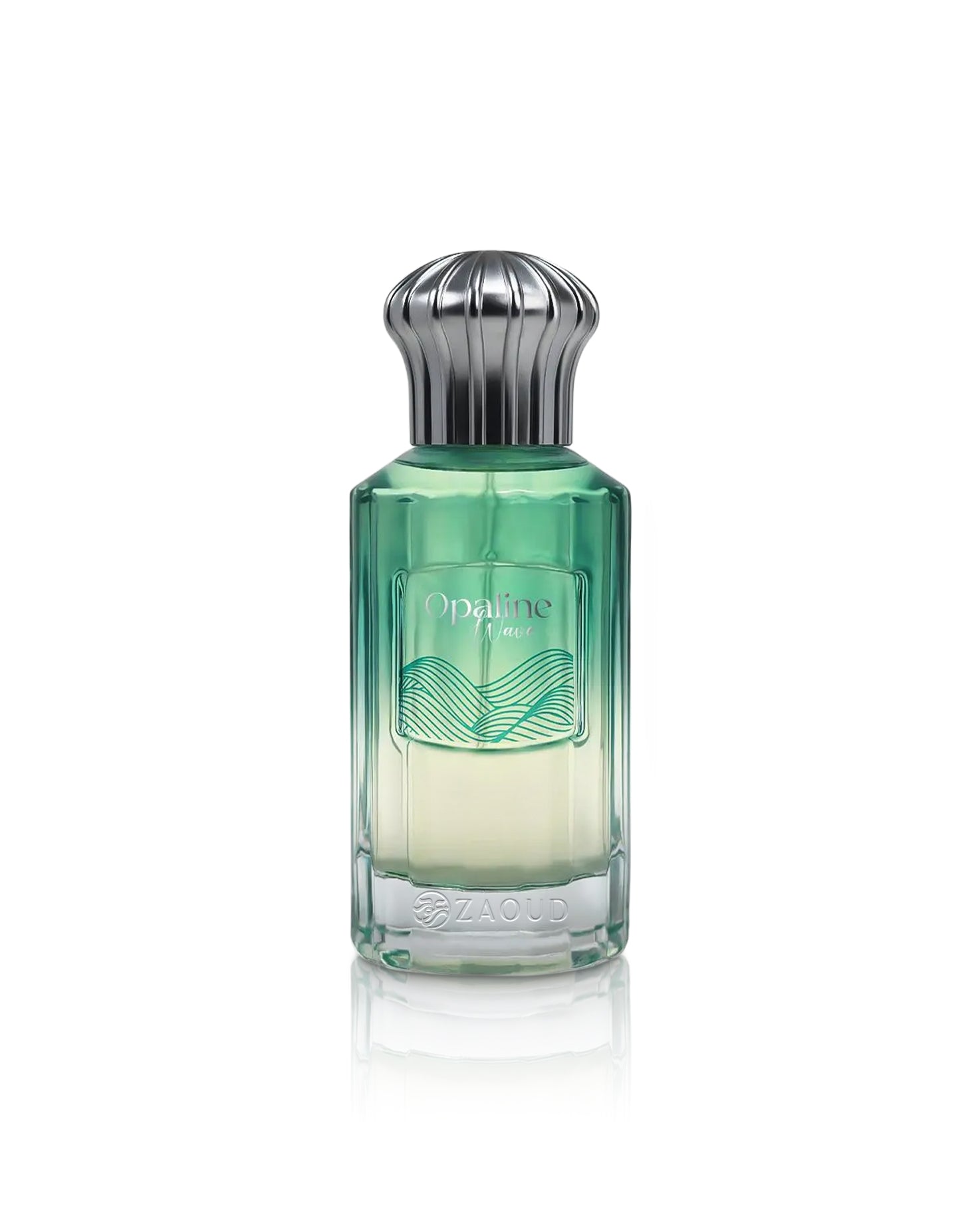 ahmed al maghribi opaline wave perfume bottle shows against white background