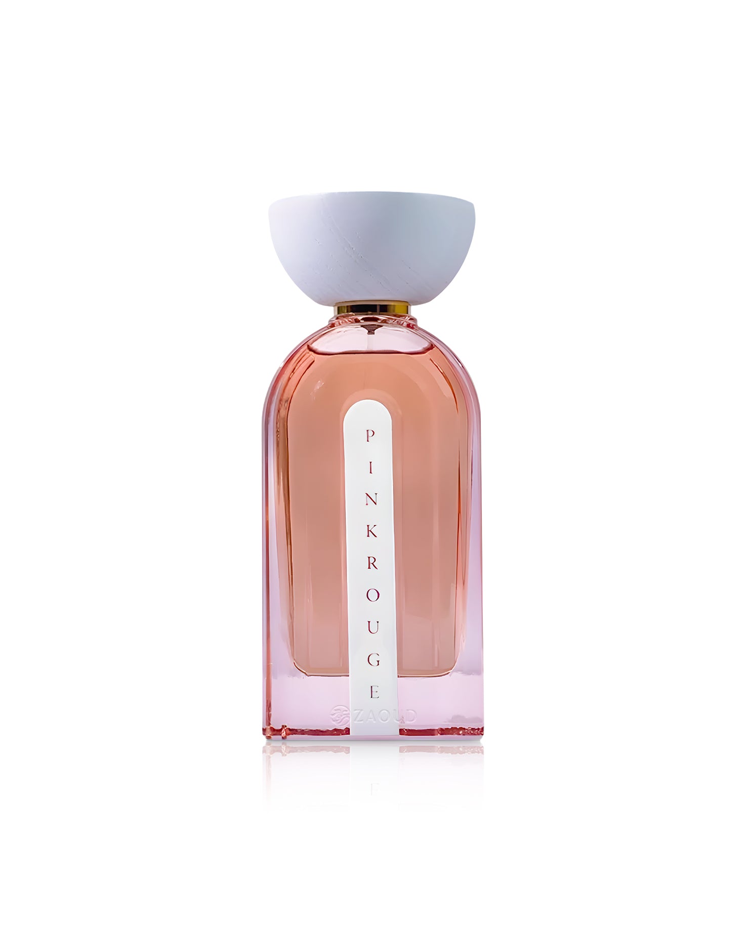 ahmed al maghribi pink rouge perfume bottle shows against white background