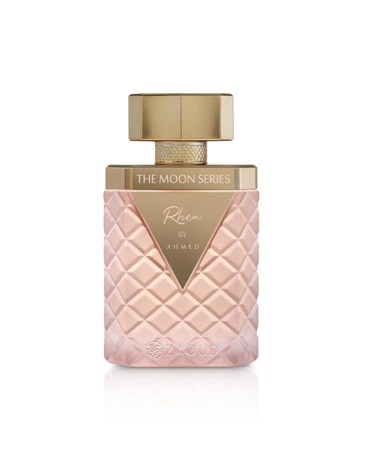 ahmed al maghribi rhea perfume bottle shows against white background