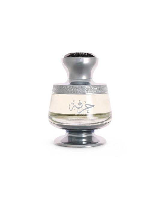 ahmed al maghribi hirfah perfume bottle shows against white background