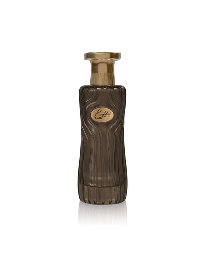 ahmed al maghribi kaffe latte perfume bottle shows against white background