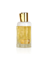 ajayeb dubai portrait gold by lattafa perfume bottle shows against white background