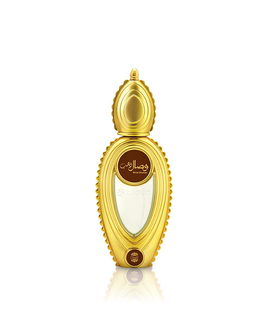 ajmal wisal dhahab perfume bottle shows against white background