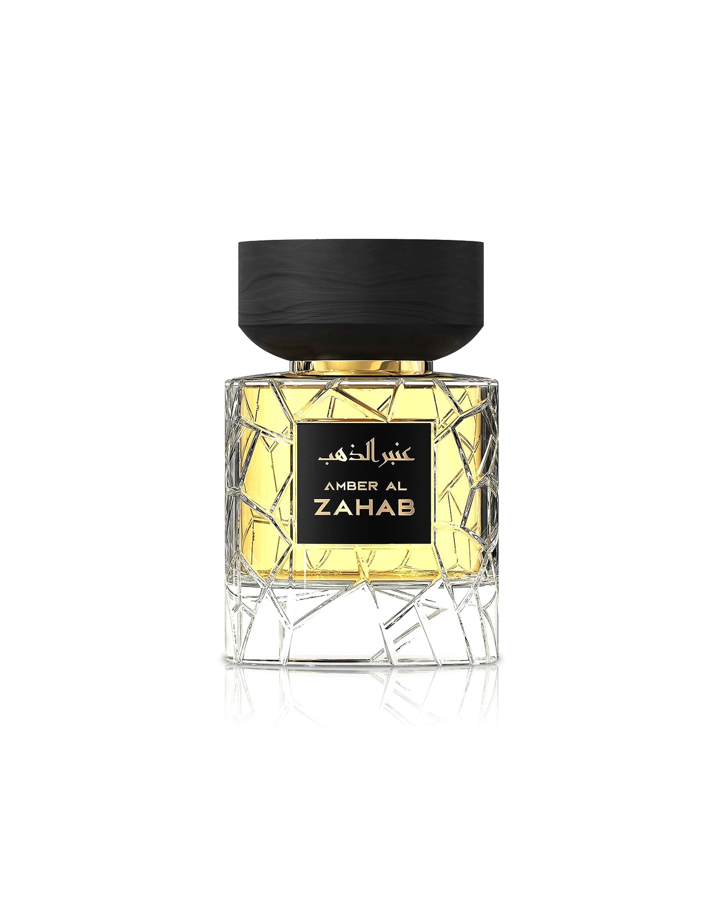 NYLAA Perfume bottle labeled 'Amber Al Zahab' on a white background