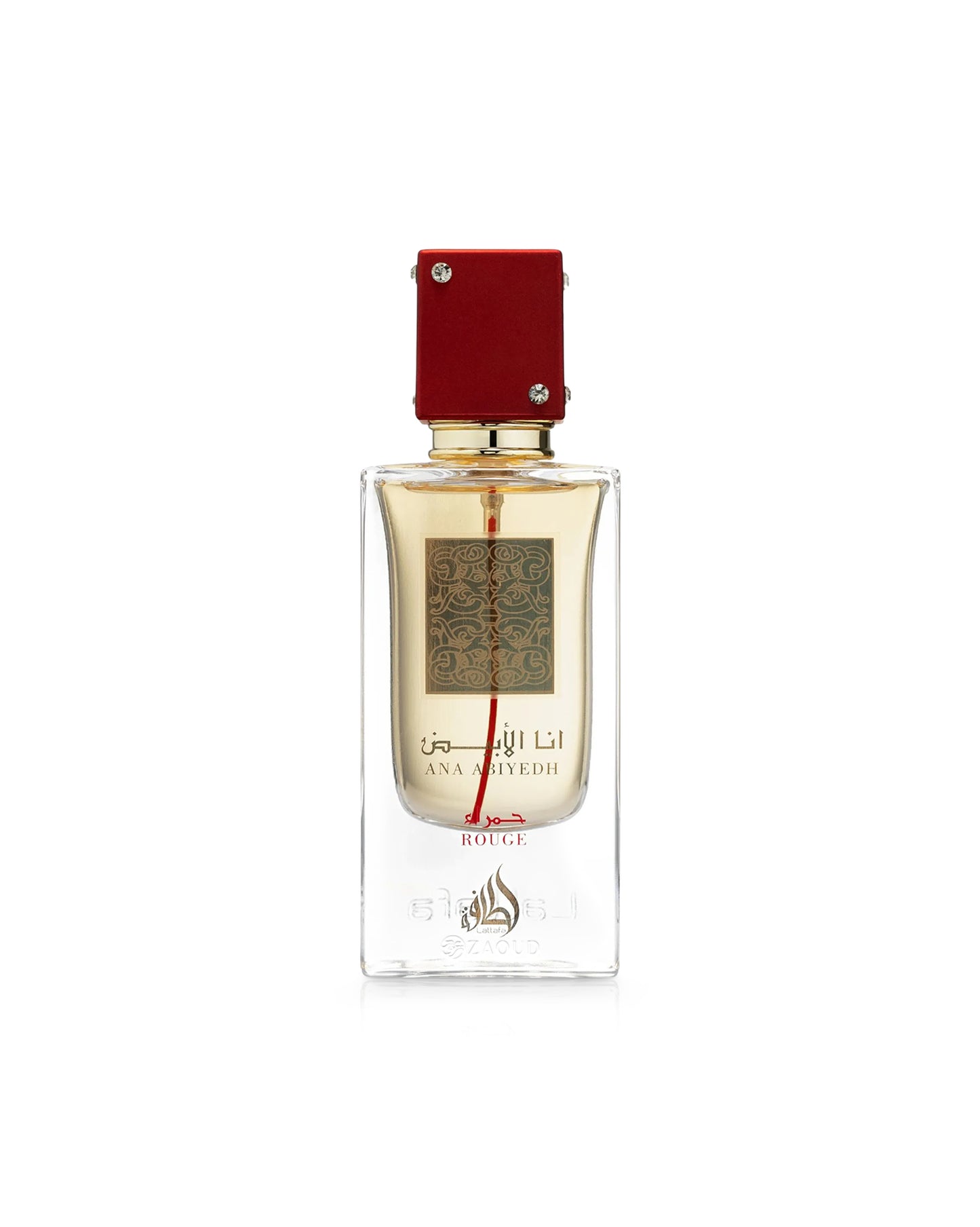 ana abiyedh rouge perfume bottle shows against white background