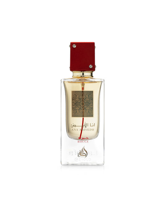 ana abiyedh rouge perfume bottle shows against white background