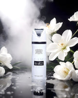 ana abiyedh deodorant bottle photograph surrounded with white flowers