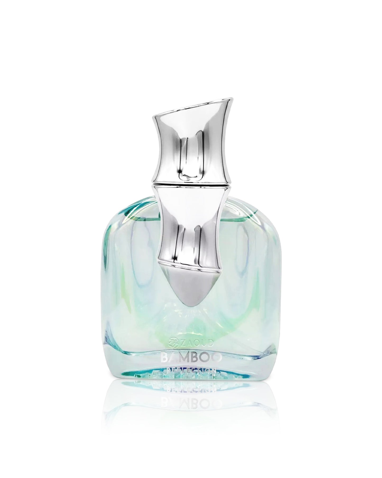 arabiyat prestige bamboo reflection perfume bottle shows against white background