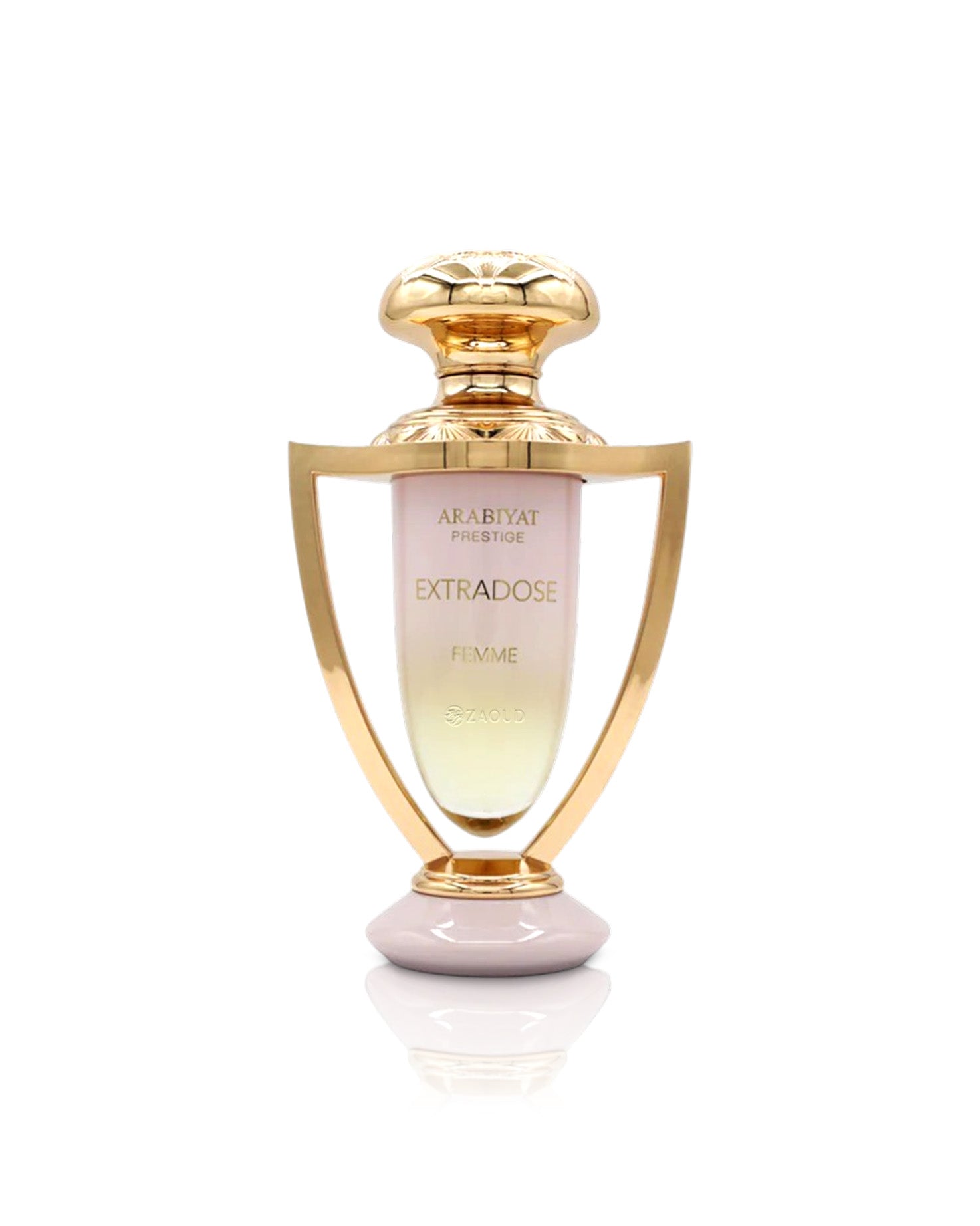 arabiyat prestige extradose femme perfume bottle shows against white background