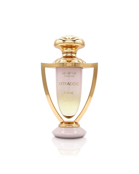 arabiyat prestige extradose femme perfume bottle shows against white background