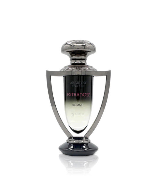 arabiyat prestige extradose homme perfume bottle shows against white background