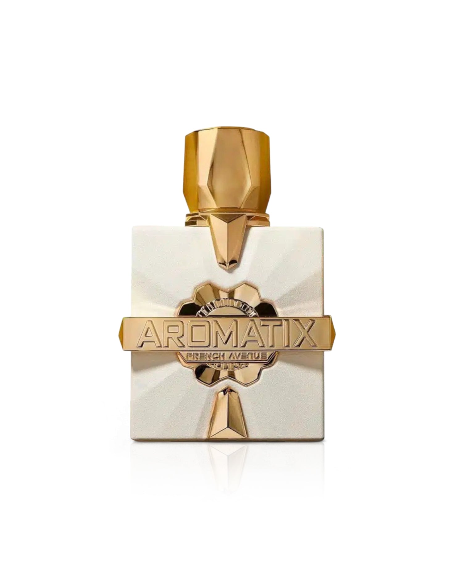 aromatix platine blanc perfume bottle shows against white background