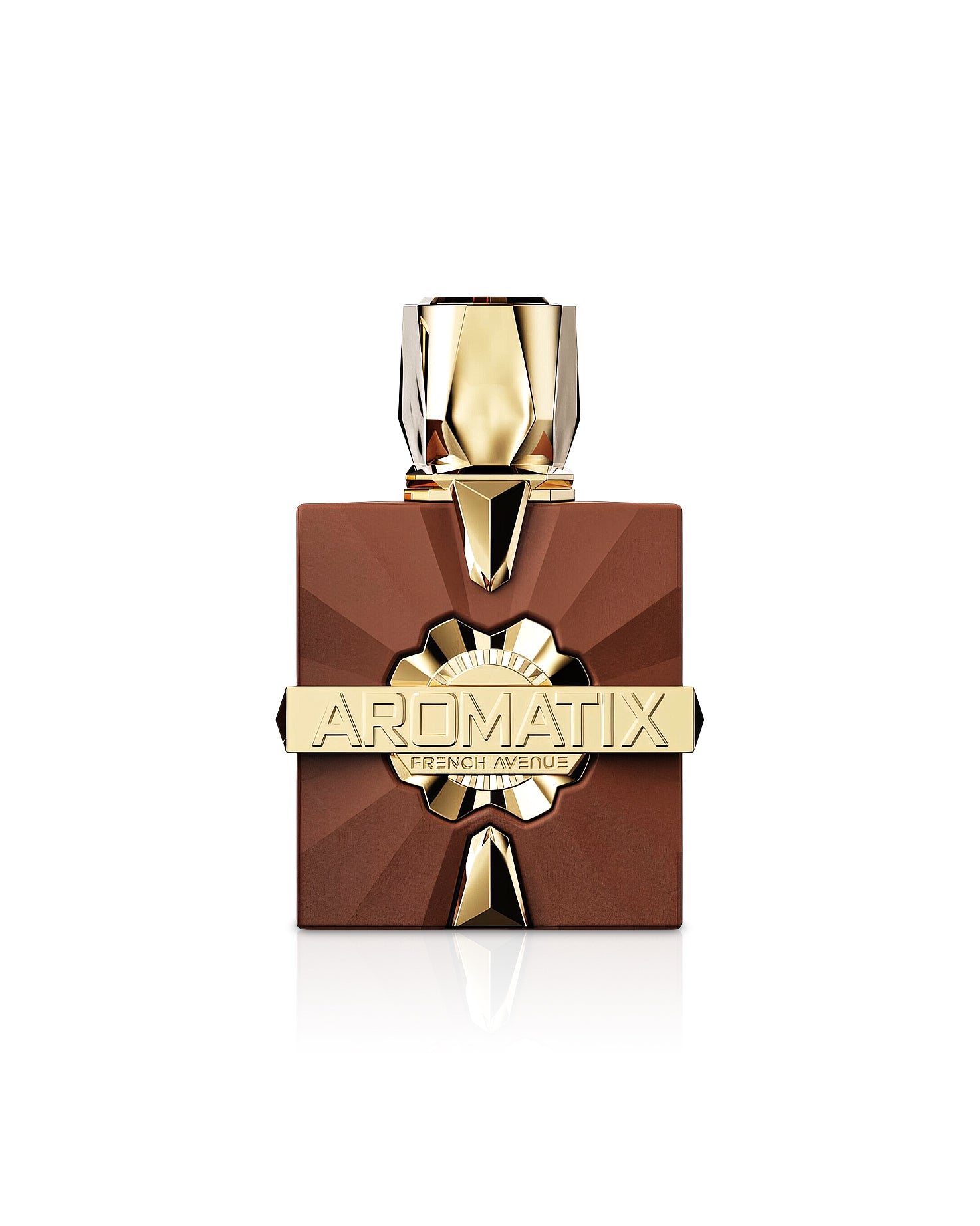 AROMATIX ROYAL TABOO PERFUME BOTTLE SHOWS AGAINST WHITE BACKGROUND