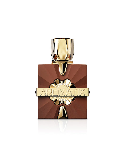 AROMATIX ROYAL TABOO PERFUME BOTTLE SHOWS AGAINST WHITE BACKGROUND