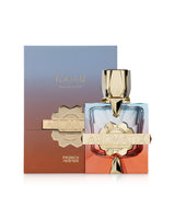 aromatix teas me perfume bottle shows beside its packaging against white background