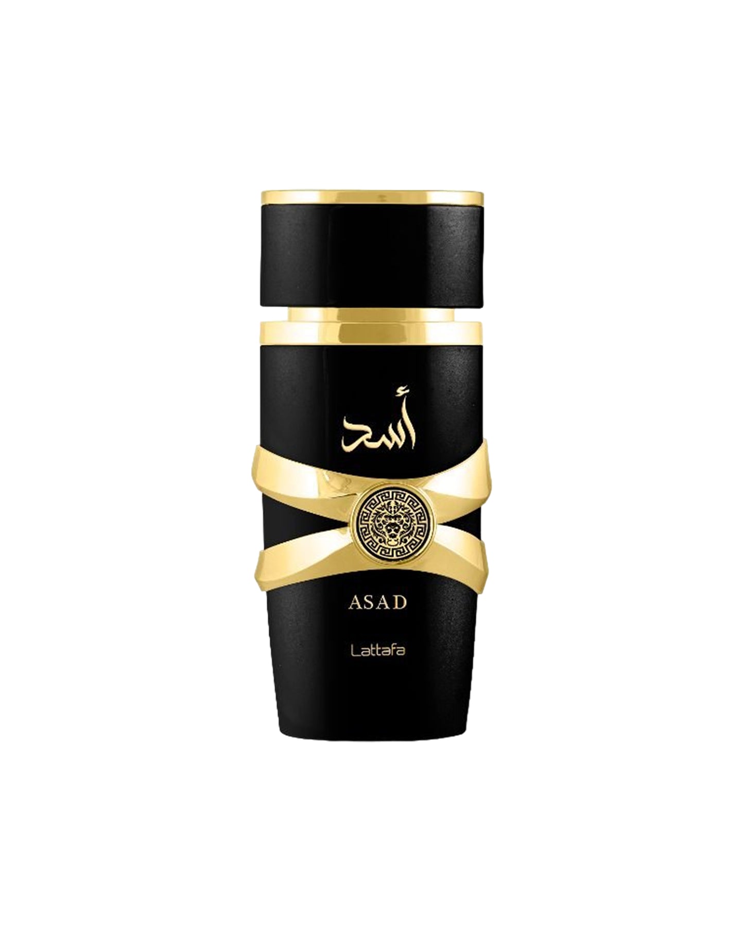 asad eau de parfum by lattafa perfume bottle shows against white background