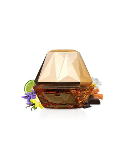 Gathoor al alam origami old perfume bottle with decorative elements on a white background